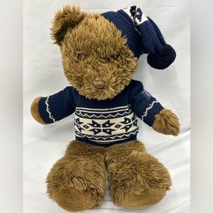 Teddy Bear American Eagle Holiday Edition 1996 Vintage Stuffed Animal Christmas